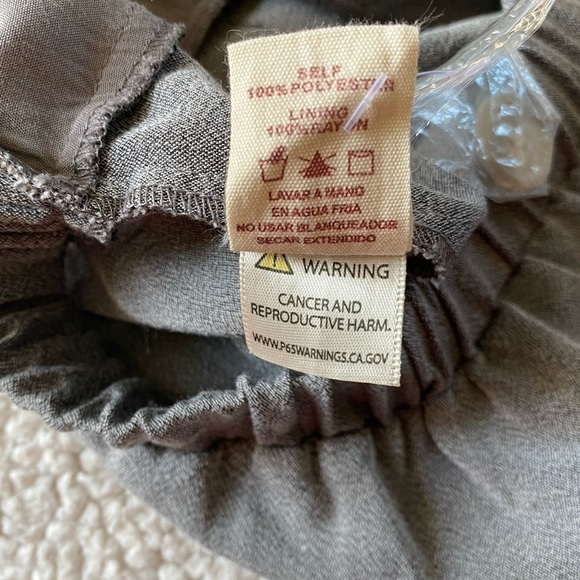 Hem & Thread Pants Jumpsuit Front Buttons Tie Back, Wide Leg Size: Small - Picture 15 of 15